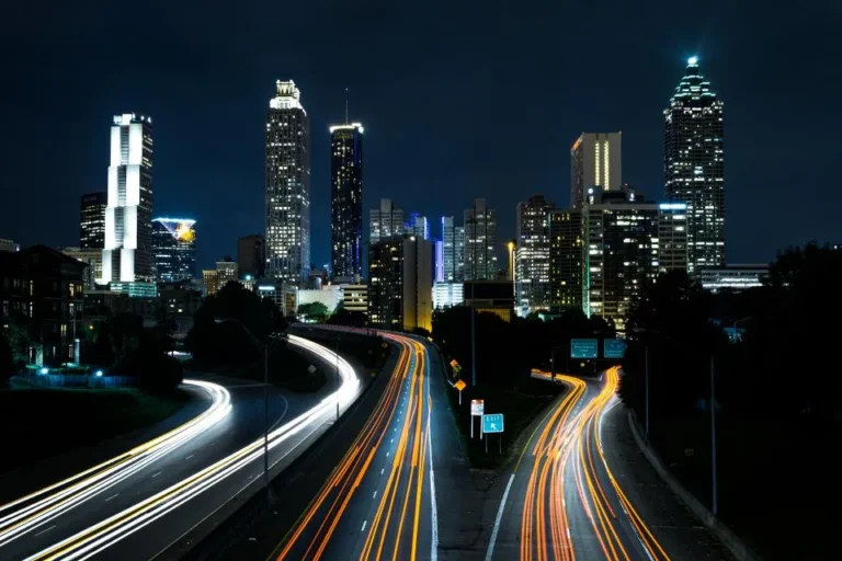City skyline at night symbolizing the agentic AI era